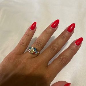 Multicolour jewl ring